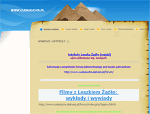 Tablet Screenshot of cudaducha.pl